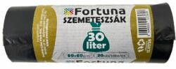 Fortuna Szemeteszsák FORTUNA 30L fekete 50x60 cm 20 db/tekercs (506012) - robbitairodaszer