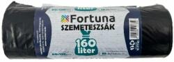 Fortuna Szemeteszsák FORTUNA 160L fekete 80x120 cm 10 db/tekercs (8012030) - robbitairodaszer