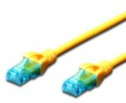 ASSMANN Digitus 0.25m Cat5e U-UTP hálózati kábel Sárga 0, 25 M U/UTP (UTP) (DK-1512-0025/Y) (DK-1512-0025/Y)