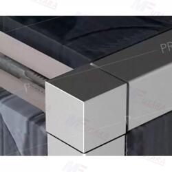 Profilplast Dekorációs élvédő alumínium eloxált matt ezüst 10 mm 2, 5 m