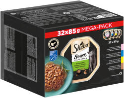 Sheba 32x85g Sheba variációk tálcás Sauce Lover nedves macskatáp