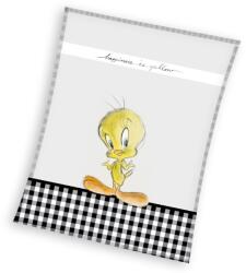 Carbotex Looney Tunes Tweety, patura din fleece, 130x170 cm