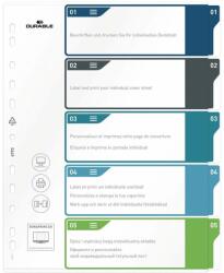 DURABLE A4 regiszter (5 db / csomag) (679327) (679327)