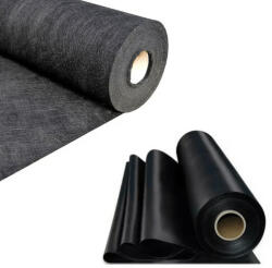 Pontec PVC tófólia 1 mm ár/m2 - 2 méter széles + Geotextília (PONTECPVC1MM2_GEO)