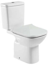 Roca Debba Square hátsó kifolyású Monoblokk WC csésze Rimless, tartállyal és Soft Close ülőkével A34P9D0000 (A34P9D0000)