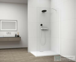 SAPHO ESCA WHITE MATT Walk-in zuhanyfal, falra szerelhető, transzparent üveg, 1100mm (ES1011-03) (ES1011-03) - furdoszoba-szaniter