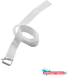 Heveder 1, 2m hosszú 2, 5cm, széles polipropilén szalag fém kapoccsal (34768) - nyomtassotthon