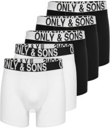 Only & Sons Boxeri 'FITZ' negru, alb, Mărimea XS