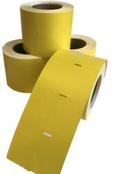 Polccímke, thermo, 38×55 mm, nem öntapadó, 600 db/tekercs, sárga (ISPC3855S) - iroda24
