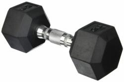 Robust Hatszögletű gumírozott fix kézisúlyzó 46 kg (DB6101_46kg)