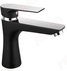 FERRO Algeo Square Black/Chrome álló egykaros mosdócsaptelep / mosdó csaptelep, fekete - króm színű, BAQ2BLC