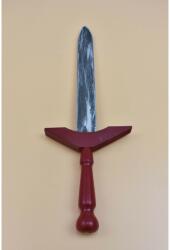 Középkori gyermek fából készült fegyver - gótikus kard Piros: piros