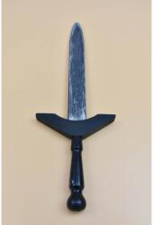  Középkori gyermek fából készült fegyver - gótikus kard Fekete: fekete