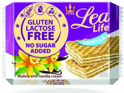 Lea Life vaníliás ostyaszelet hozzáadott cukor-, glutén-, laktóz nélkül 95 g