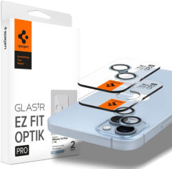 Spigen Ez Fit Optik 2x üvegfólia kamerára iPhone 14 / 14 Plus / 15 / 15 Plus, kék