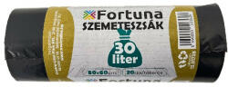 Fortuna Szemeteszsák FORTUNA 30L fekete 50x60 cm 20 db/tekercs (506012) - papir-bolt