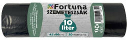 Fortuna Szemeteszsák FORTUNA 10L pipere fekete 45x50 cm 20 darabos (12.01737) - papir-bolt