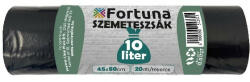 Fortuna Szemeteszsák FORTUNA 10L pipere fekete 45x50 cm 20 db/tekercs (455010) - papir-bolt