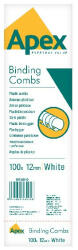  Iratspirál műanyag 12mm 56-80 lap fehér 100/dob (6201001) - papir-bolt