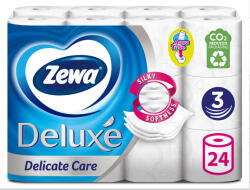 Zewa Toalettpapír 3 rétegű kistekercses 24 tekercs/csomag Delicate Care Deluxe Zewa (OK_52588)