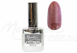 MoonbasaNails Ecsetes építő zselé 12ml #123 Shimmer sienna
