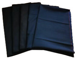  Fekete - Kék színű maradék Minőségi Szövet csomag - 5 db-os