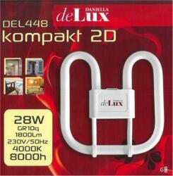 DeLux Kompakt perec fénycső 28W 4000K 4PIN GR10q 230V 1800lm (DEL448)