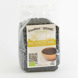 GreenMark Organic bio fekete bab 500 g - nutriworld