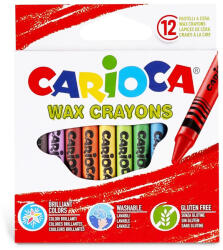 CARIOCA Creioane colorate cerate 12 culori/set CARIOCA Wax Crayons