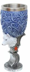 Tole 10 Imperial Pocal Medieval White Wolf, 18cm 200ml decorat 360grade Tole 10 Imperial 39608
