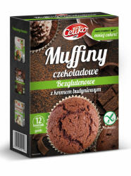 Celiko muffin lisztkeverék étcsokoládé darabokkal és pudinggal 310 g - nutriworld
