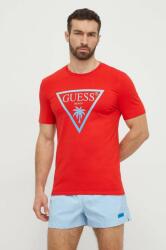 Guess t-shirt piros, férfi, nyomott mintás, F4GI00 J1311 - piros XXL