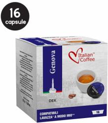 Italian Coffee 16 Capsule Italian Coffee Genova Decaffeinato - Compatibile A Modo Mio