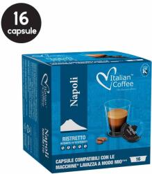 Italian Coffee 16 Capsule Italian Coffee Napoli Ristretto - Compatibile A Modo Mio