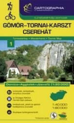 Cartographia Kft Gömör-Tornai-Karszt, Cserehát turistatérkép - Aggtelek 1: 40 000, 1: 60 000