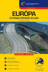 Cartographia Kft Európa útvonaltervező atlasz 1: 1 000 000