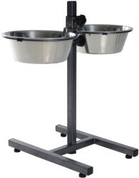 TRIXIE Stativ Reglabil Cu 2 Castroane Inox, 2x2.8 l/24 cm, 24922