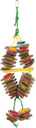 TRIXIE Jucarie Colorata Pentru Pasari, Lemn Pe Franghie De Sisal, 18×35 cm, 58992