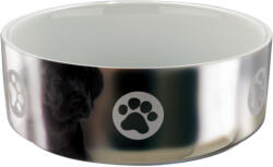 TRIXIE Castron Ceramic, 0.8 l/15 cm, Argintiu/Alb, 25084