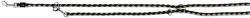 TRIXIE Lesa Cavo Coarda, Reglabila, S-M: 2 m/12 mm, Negru/Grafit, 143520