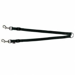 TRIXIE Lesa Dubla Chinga XS-M 40-70 cm/15 mm Negru 201101