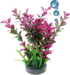 Happet Planta Artificiala Pentru Acvariu, Cu Piatra De Aer, 19 cm, Mov/Verde, 0F13