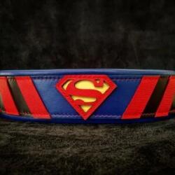 Bestia Zgarda Superman, Piele Naturala, M - petshopmarcu