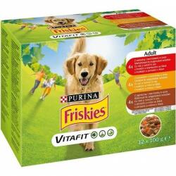 Friskies Dog Hrana Umeda Adult Pui, Miel, Vita, Morcov, 12 x 100 g