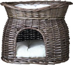 TRIXIE Culcus Din Rachita Cu Pat Deasupra, 54x43x37 cm, Gri, 2873 - petshopmarcu