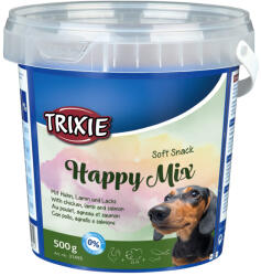 TRIXIE Recompense Pentru Caini, Soft Snack Happy Mix Cu Pui/Miel/Somon, 500 g, 31495