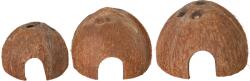 TRIXIE Set 3 Casute Nuci De Cocos, Pentru Rozatoare/Reptile, 8/10/12 cm, 76160