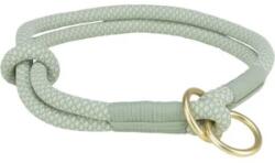 TRIXIE Zgarda Coarda Soft, Semistrangulanta, M: 45 cm / 10 mm, Verde Salvie/Menta, 1984616