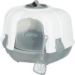 TRIXIE Litiera Maro, De Colt, Cu Capac Si Lopatica, 60x43x52 cm, Gri, 40356
