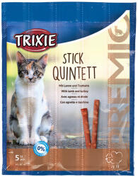 TRIXIE Recompense Pentru Pisici, Premio Stick Quintett, Miel Si Curcan, 5 x 5 g, 42723 - petshopmarcu